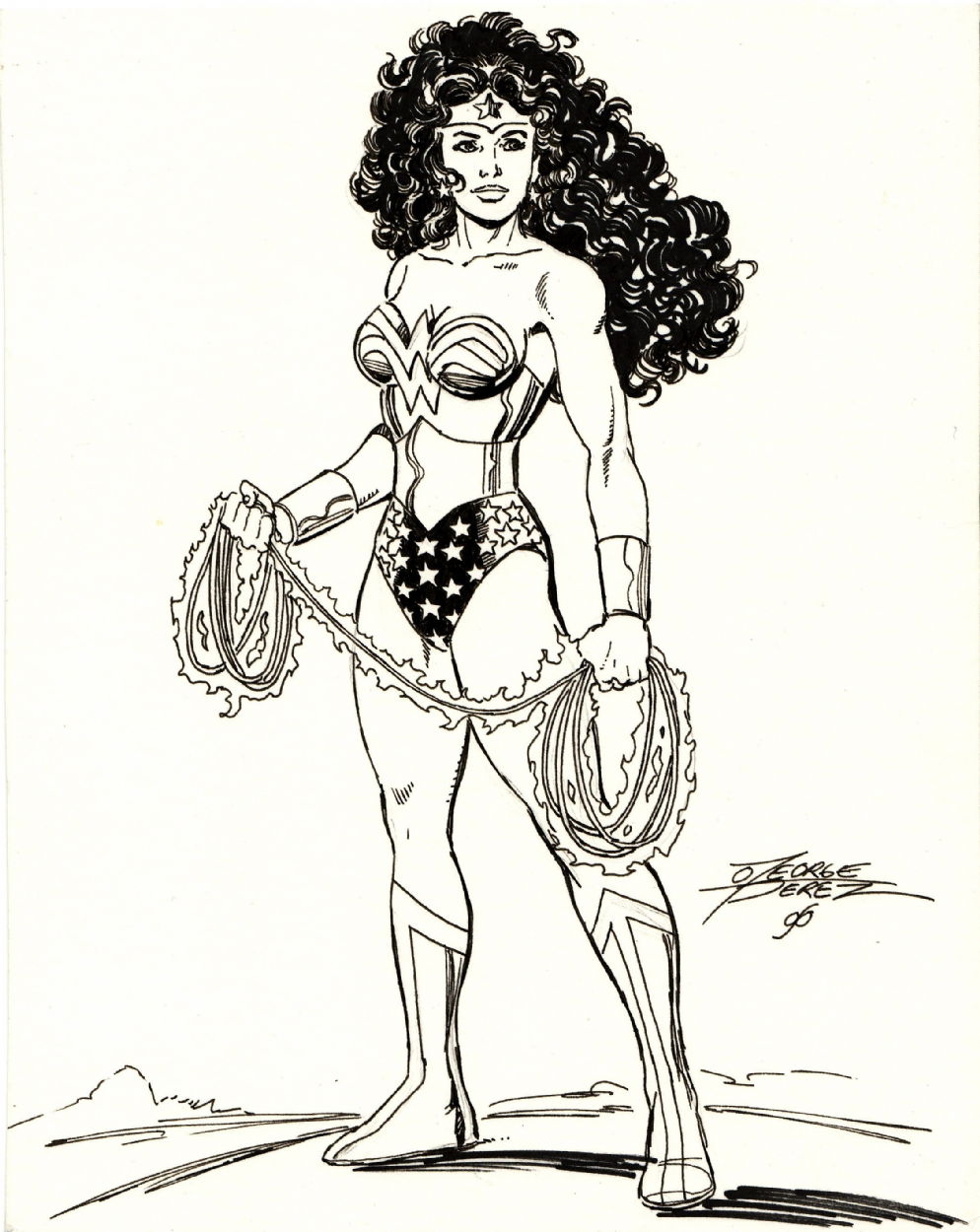 Store George Perez Wonder Woman sketch